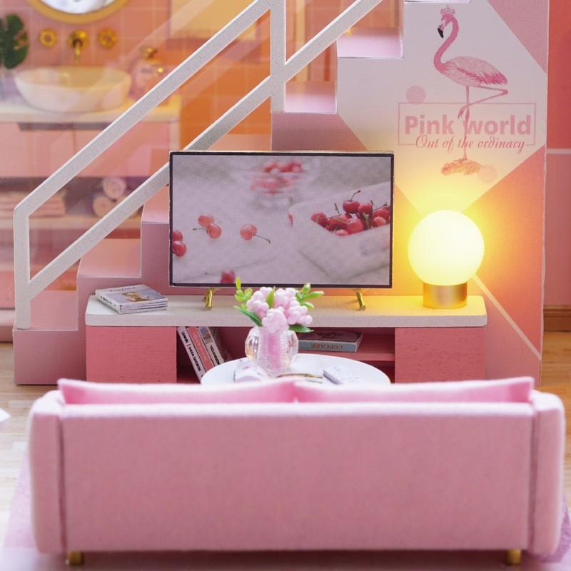 Mô hình nhà búp bê DIY Doll House Miniature_ MEETING YOUR SWEET _ TẤM CHE BỤI + KEO