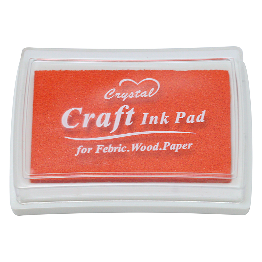 Hộp Mực Dấu Craft Ink Pad - Màu Đỏ Cam