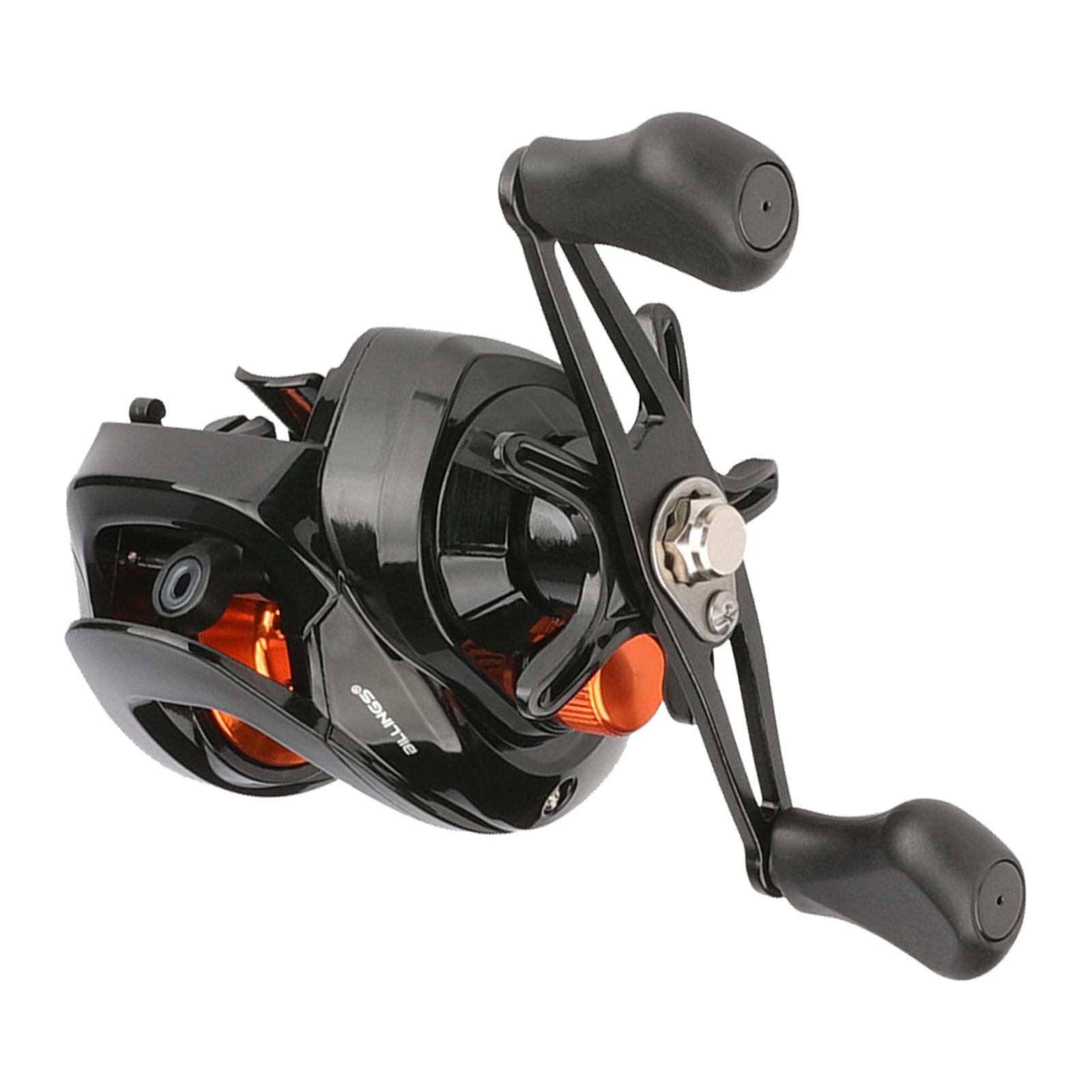 Powerful High Speed Fishing Reels 6.3:1 5+1 BB Baitcaster Fishing Reels Left