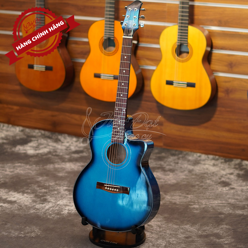 Đàn Guitar Acoustic Việt Nam GA-12EL Mặt Gỗ Thông Nguyên Tấm Cao Cấp