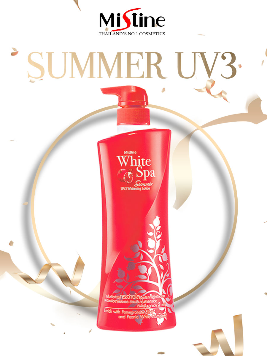 KEM DƯỠNG DA TOÀN THÂN MISTINE WHITE SPA SUMMER UV3 WHITENING LOTION 400ML