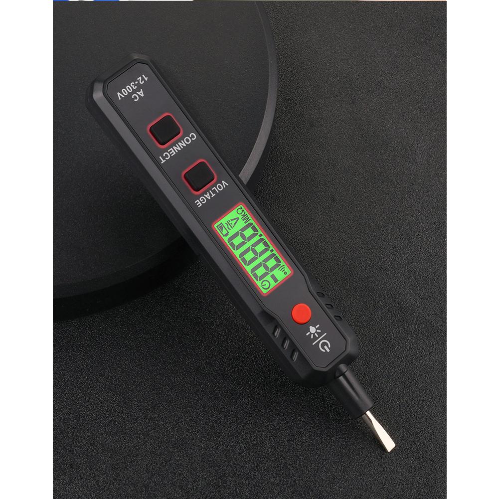 Bút thử điện cao cấp mà hình LCD rõ nét, Bút thử điện đo thông mạch, kiểm tra dây lửa dây mass có còi báo