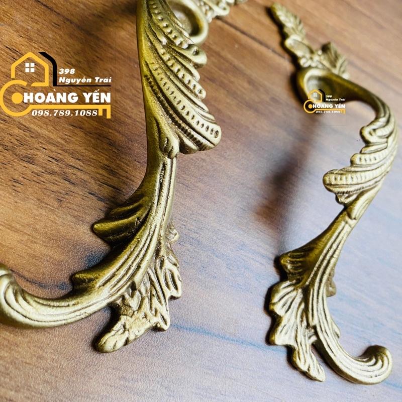 Tay nắm đồng cửa cổng, tay nắm cửa, tủ bằng đồng dây leo T47
