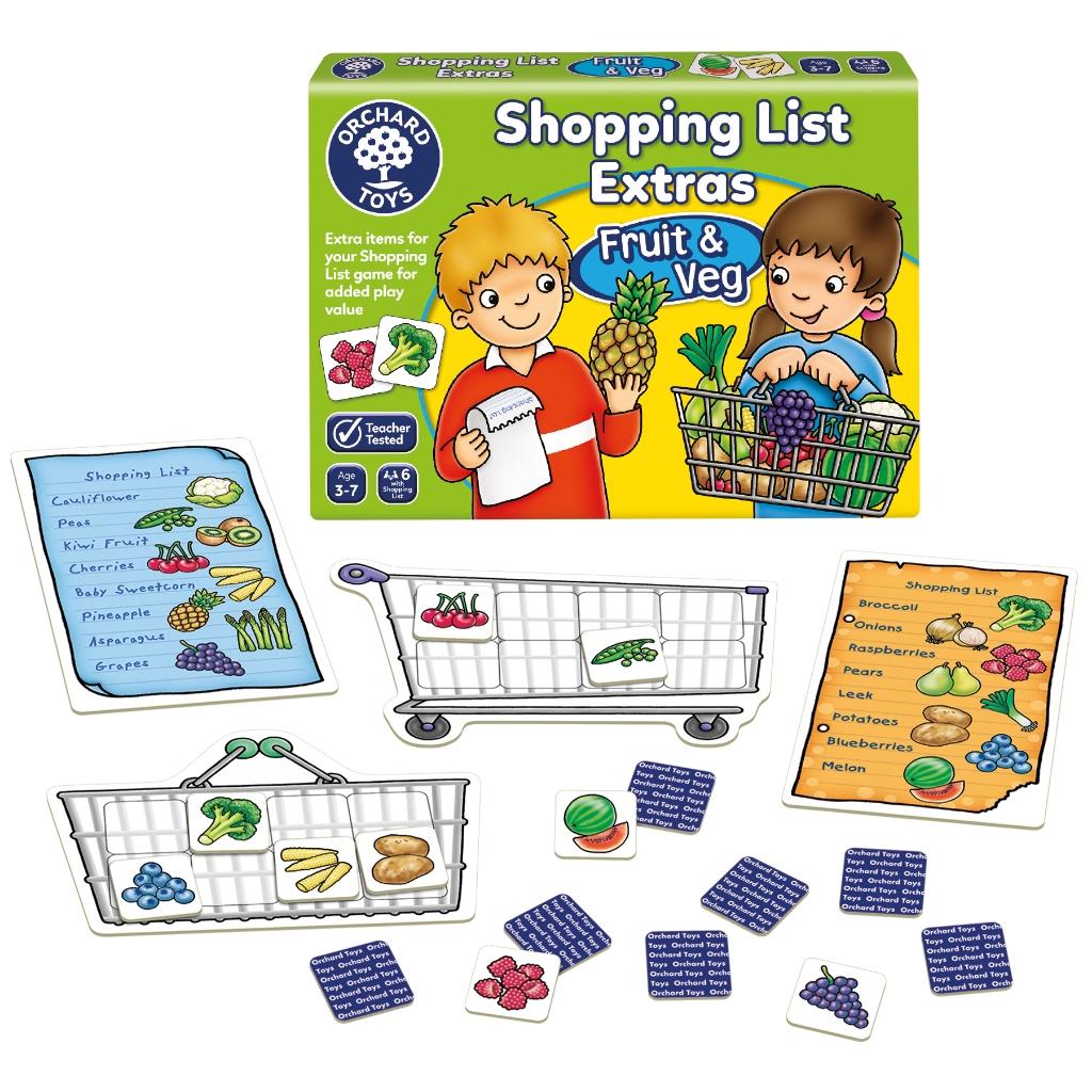 Trò chơi trí tuệ Shopping List Bộ Rau Quả - Orchard Toys phát triển trí tưởng tượng, ghi nhớ của trẻ