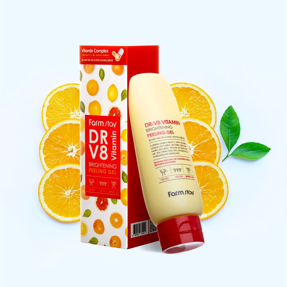 Gel Tẩy Tế Bào Chết Làm Sáng Da Vitamin Dr-V8 Vitamin Brightening Peeling 180ml - Hàng Chính Hãng