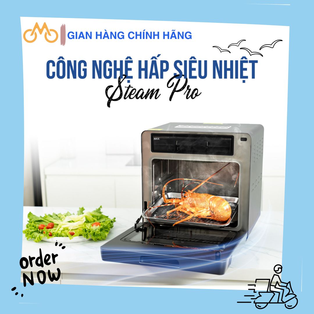 Nồi Chiên Hơi Nước TAPUHO TSF16 Dung Tích 16L 60 Chương Trình Nấu Công suất 1000W - 1800W Bảo Hành 24 Tháng- Hàng Chính Hãng