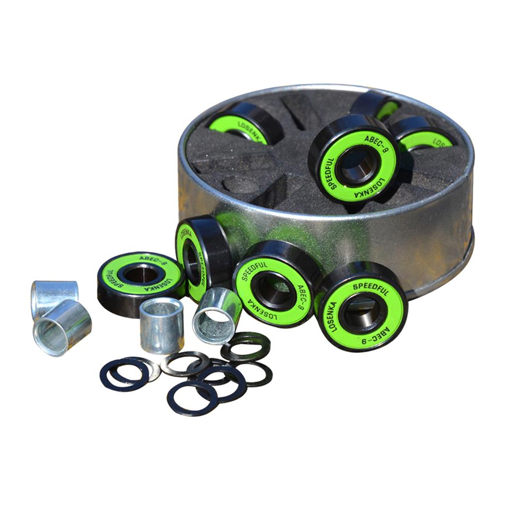 Precision Skateboard Bearings | ABEC-9 Bearing for Skateboards, Longboards, Inline Skates, Roller Skates, Scooters