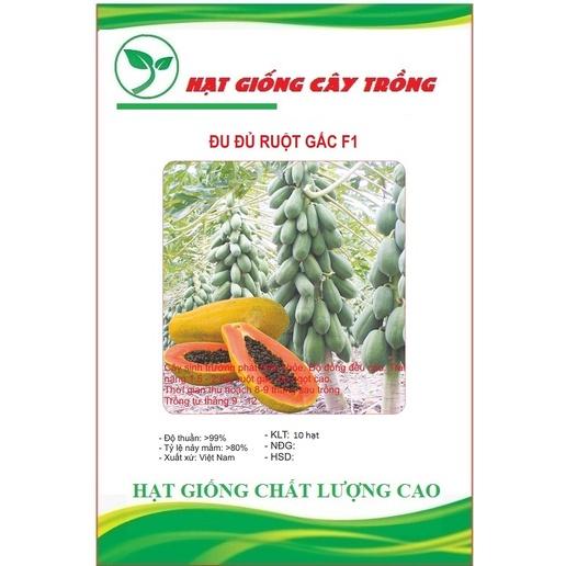 Hạt giống đu đủ ruột gấc ngân lượng F1 CT120 - Gói 10 hạt