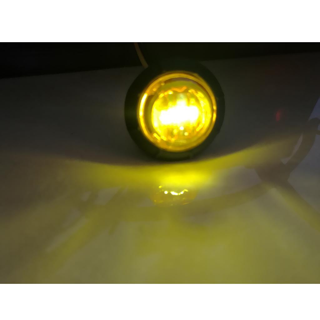 Universal Trailer Truck RV Round LED Marker Clearance Light Lamp