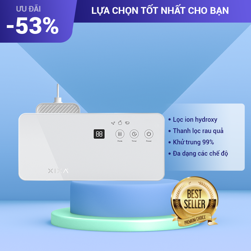 Máy khử độc thực phẩm đa năng XP90-PRO, Máy khử trùng rau củ quả