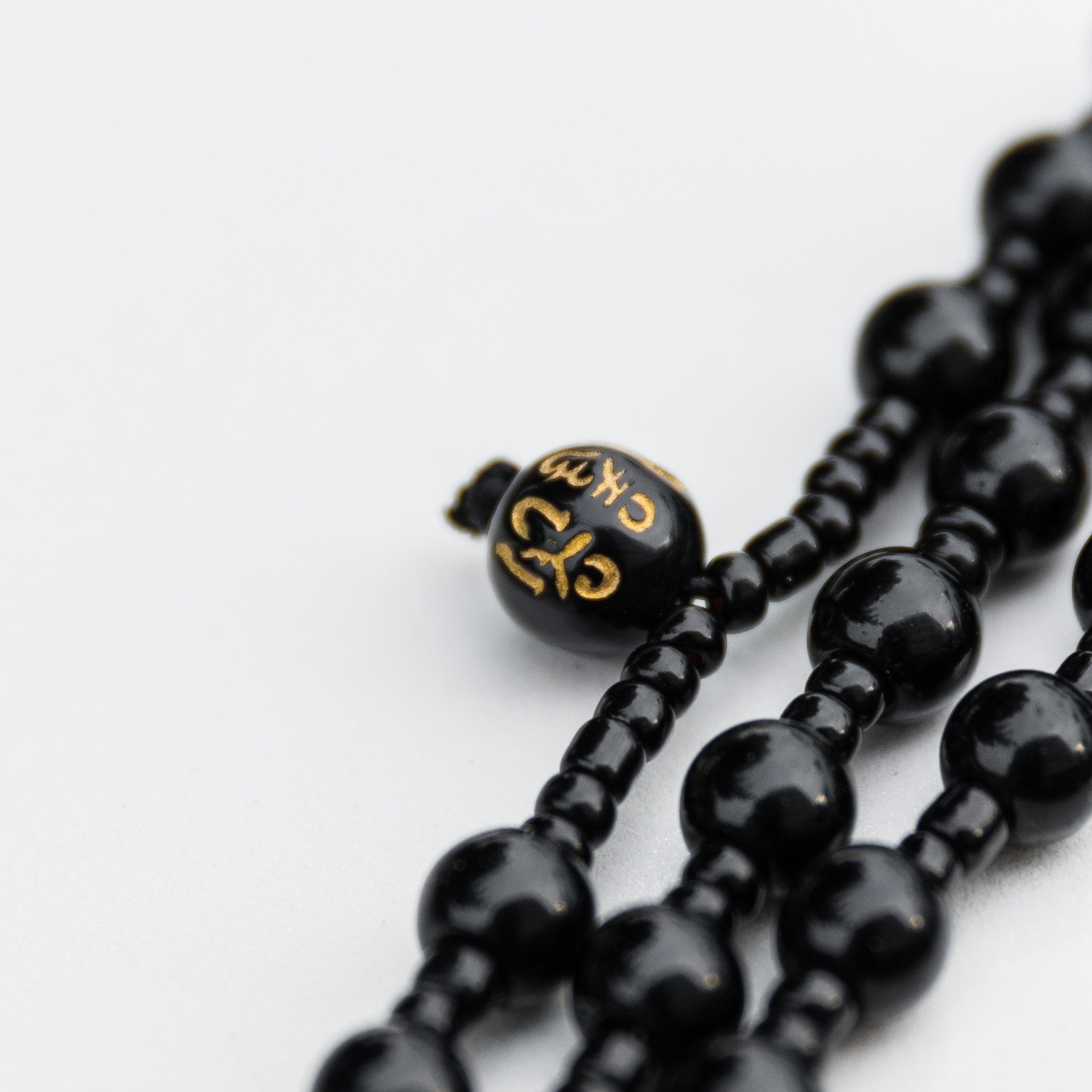 Chuỗi Vòng Tay Phong Thủy Dành Cho Cả Nam và Nữ - VT0009 - Đá Obsidian Chống Ăn Mòn, Phai Màu - Phát Tài Phát Lộc
