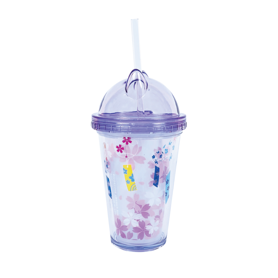 Ly Nhựa Clever Cup Happy Cat Tím CLEVERHIPPO PCUP07/PURPLE