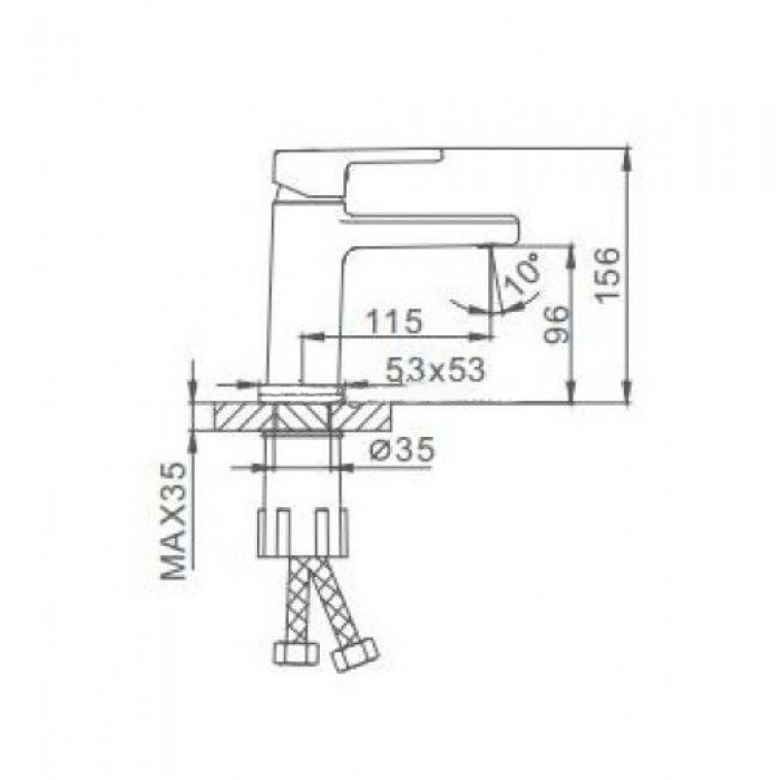 VÒI LAVABO NHẬP KHẨU NGA FRAP F1060 - HÀNG CHÍNH HÃNG