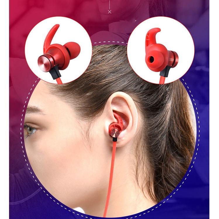 Tai Nghe Nhét Tai Bluetooth Không Dây XT22 Có Nam Châm Hít Kiểu Dáng Thể Thao Thông Dụng Cho Mọi Thiết Bị