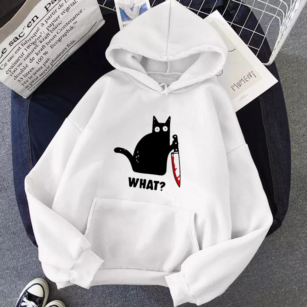 ÁO HOODIE IN KNIFE CAT
