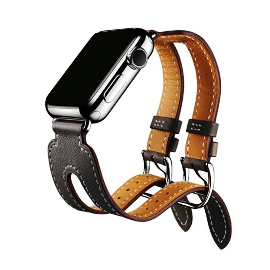 38mm Genuine Leather Strap Band Bracelet For Apple Watch