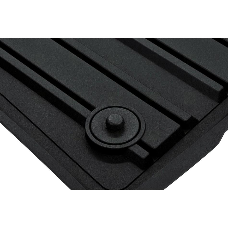 Thảm lót sàn xe ô tô TOYOTA LAND CRUISER 2011- đến nay Nhãn hiệu Macsim 3W chất liệu nhựa TPE đúc khuôn cao cấp -màu đen đen