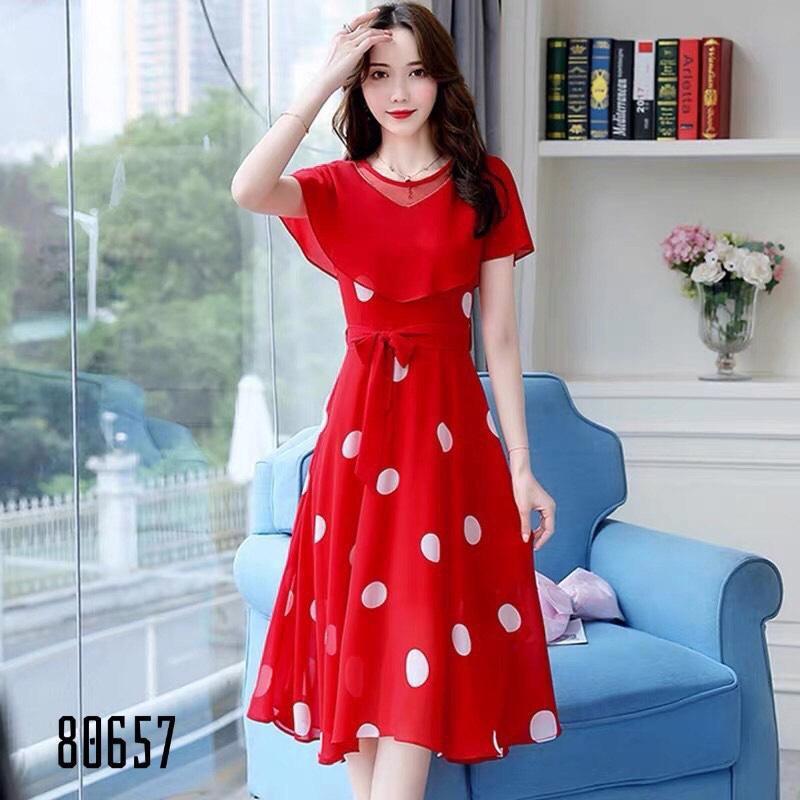 ĐẦM XÒE CHẤM BI SIÊU SANG CHẢNH DÀNH CHO CÁC QUÝ CÔ