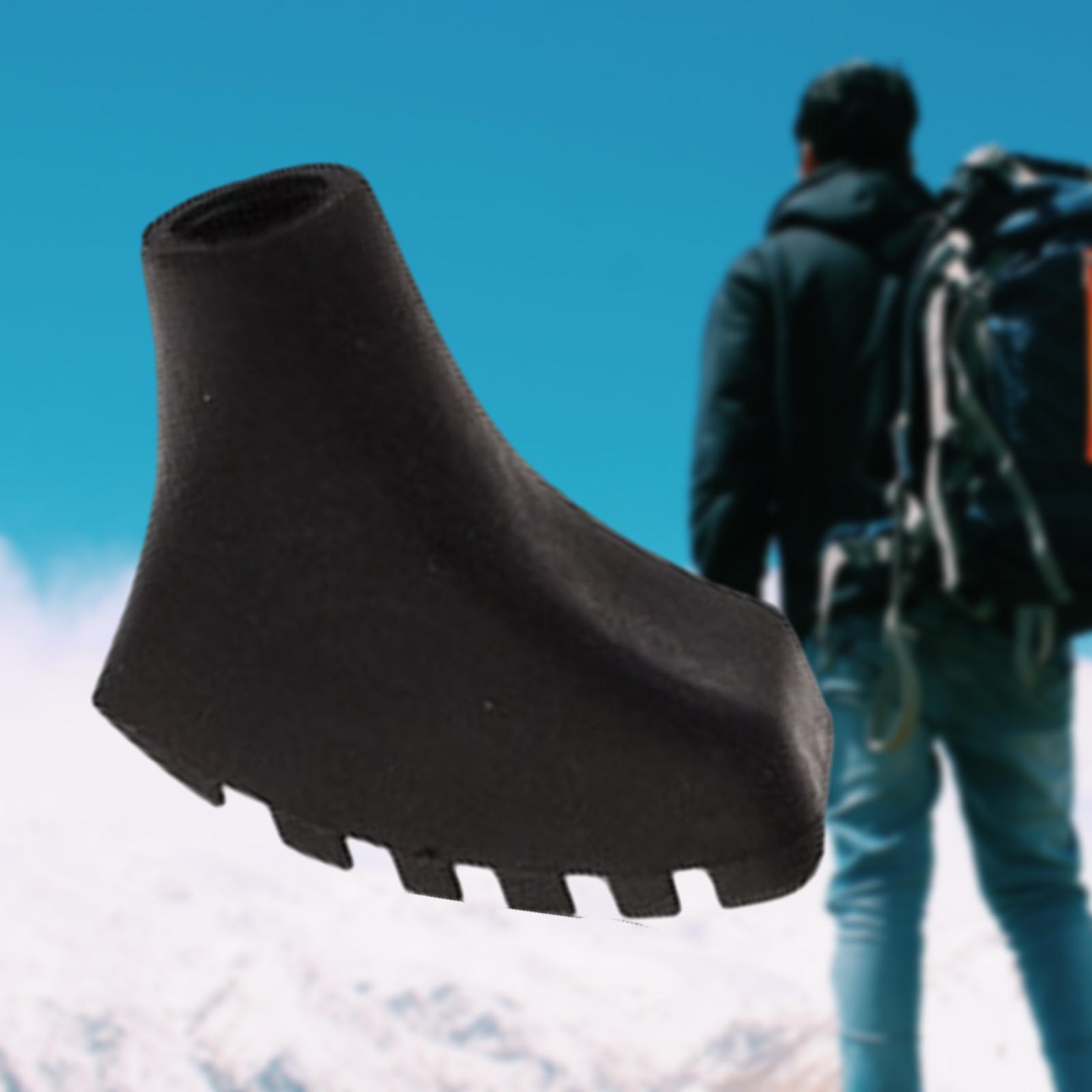 Trekking Poles Tips Cane Caps Cover Protective Pads Tips Antiskid Buffer Rubber Feet Replacement Tips End for Outdoor Camping