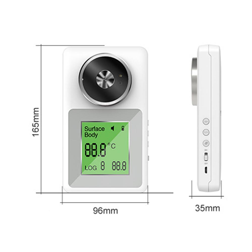 Màn hình LCD 3,0 inch Nhiệt kế hồng ngoại treo tường IR Máy đo kỹ thuật số không tiếp xúc Cơ thể/đối tượng Chế độ kép Bộ nhớ 32 nhóm Cảnh báo nhiệt độ cao
