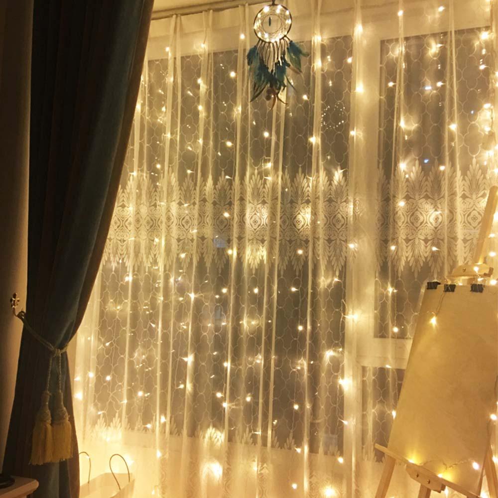 Rèm Tiệc Cưới 200LED Fairy Light USB String Light