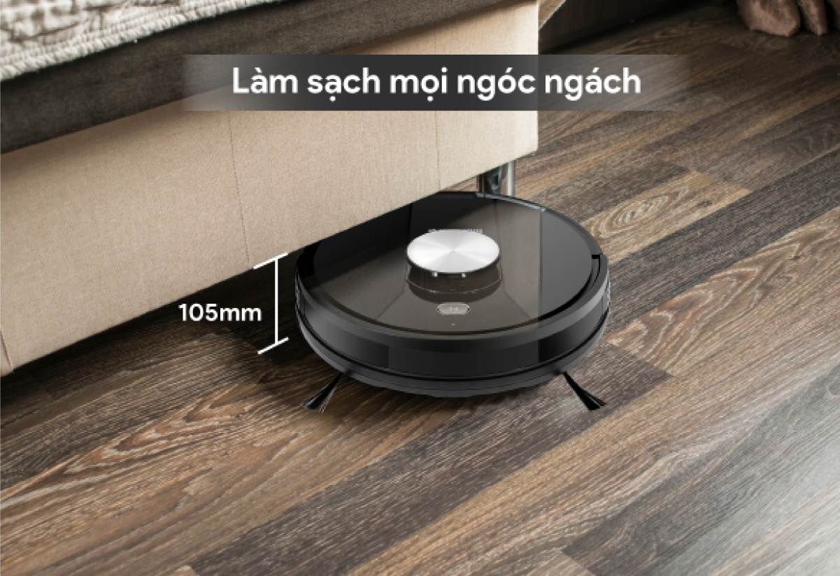 Robot Hút Bụi Lau Nhà BlueStone RVB-9731 - Lực hút: 2000Pa - Bảo hành 24 tháng - Hàng chính hãng