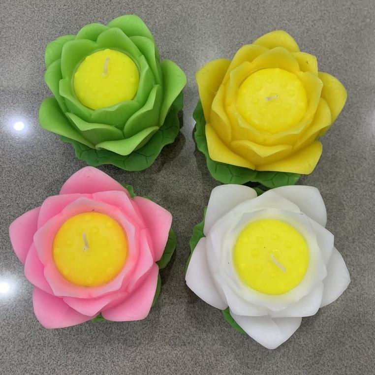 Nến hoa sen nhỏ - nến hoa thờ phật - nến bông sen trang trí cao cấp candle shop