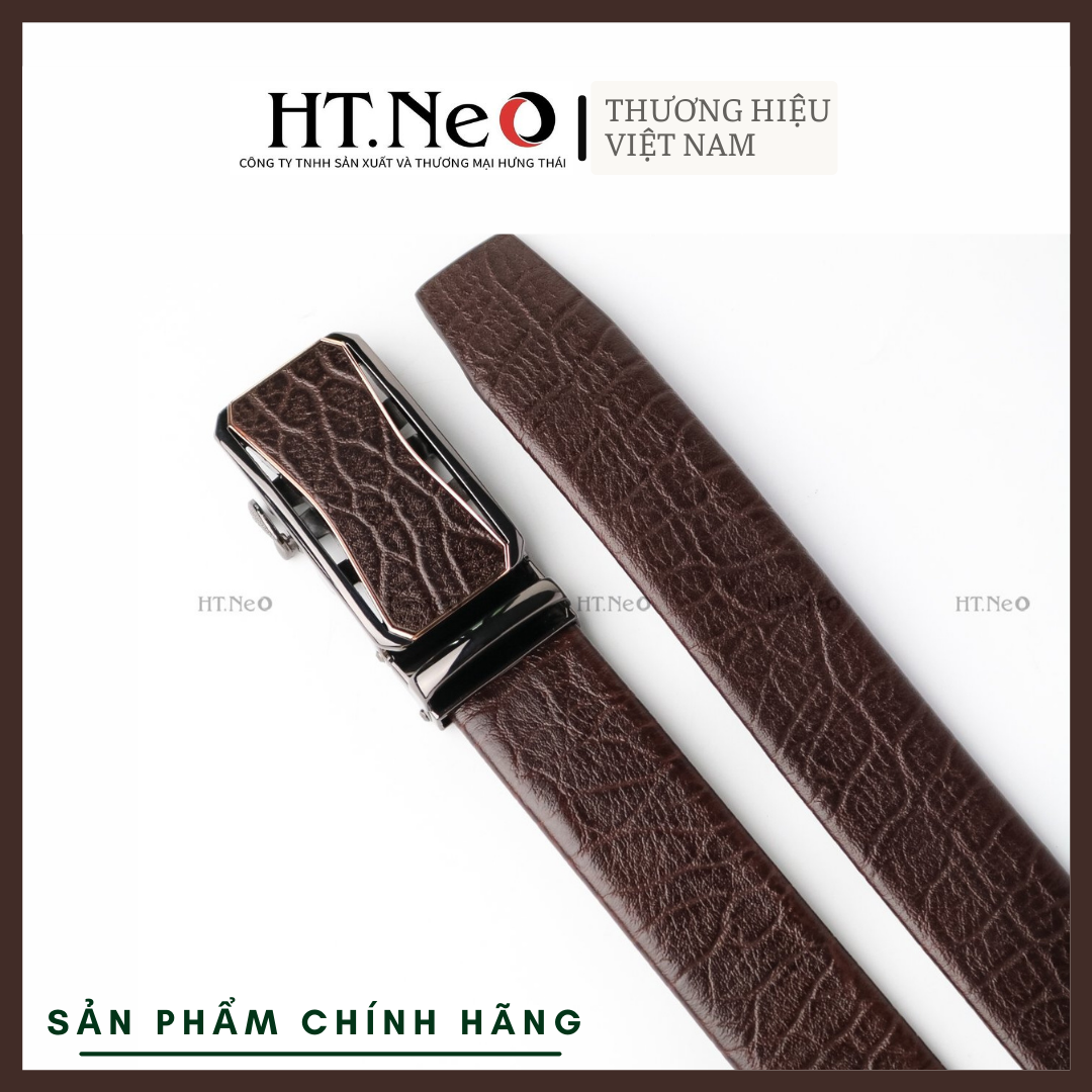 Dây lưng, dây nịt, da bò cao cấp HT.NeO khóa tự động cực kỳ tiện lợi