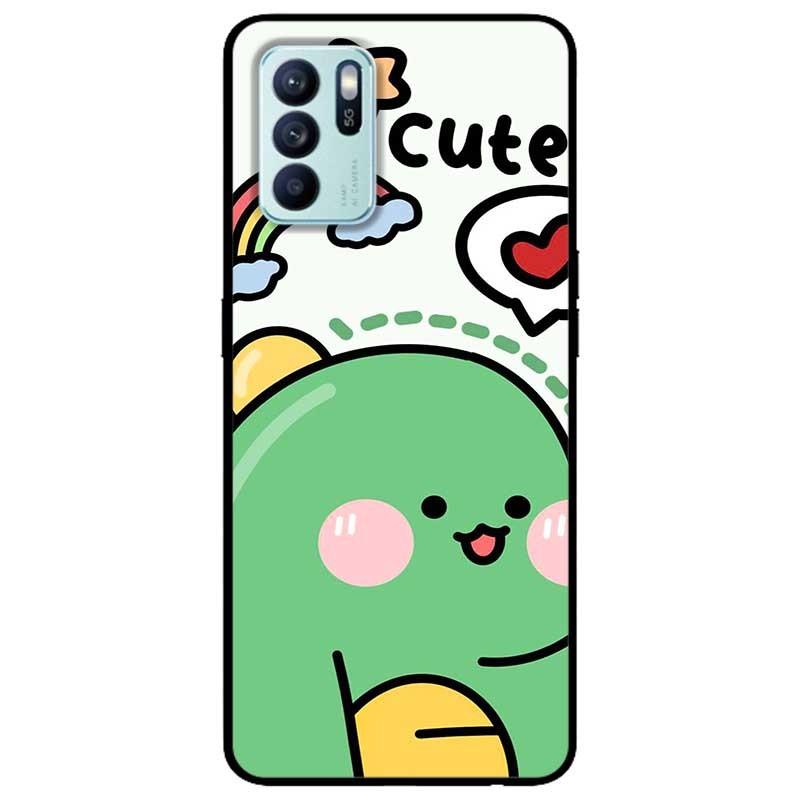 Ốp lưng dành cho Oppo Reno 6 - Oppo Reno 6Z - Khủng Long Cute Tim