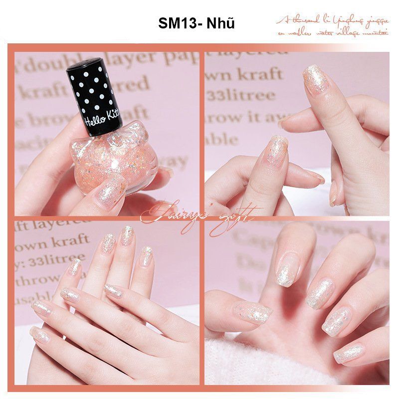 Sơn móng tay gel, sơn gel nhanh khô hình Hello Kitty dễ thương SM13