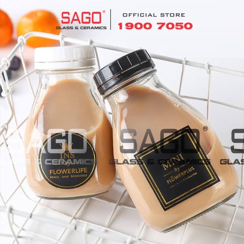 Hũ Thủy Tinh Vuông Lùn Nắp Nhựa 350ml , 500ml | Tùy Chọn Dung Tích
