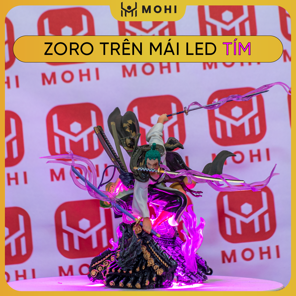 - Mô hình Figure Roronoa Zoro trên mái nhà, mô hình figure One Piece bản đế đẹp có BOX