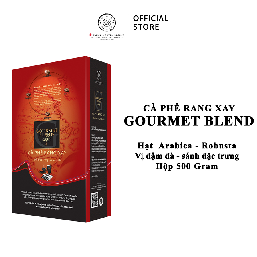 Trung Nguyên Legend - Cà phê rang xay Gourmet Blend - Hộp 500gr