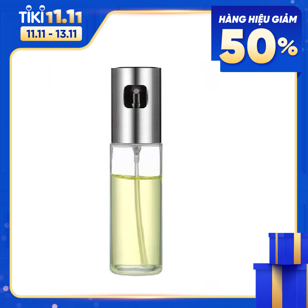 Bình xịt dầu ăn dạng phun sương, dung tích 100ml, bình thuỷ tinh an toàn