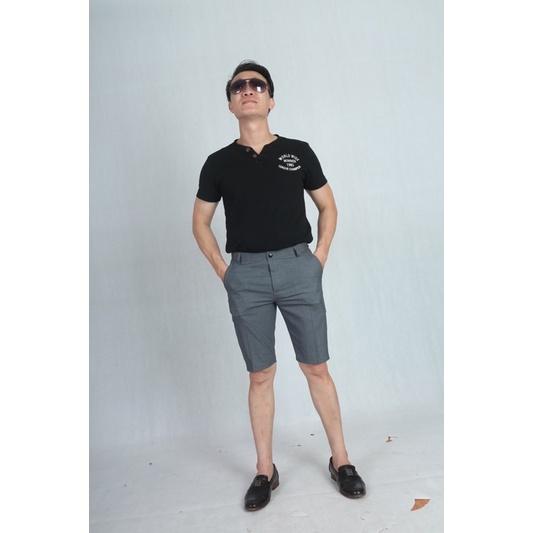 quần ngố nam màu xám
