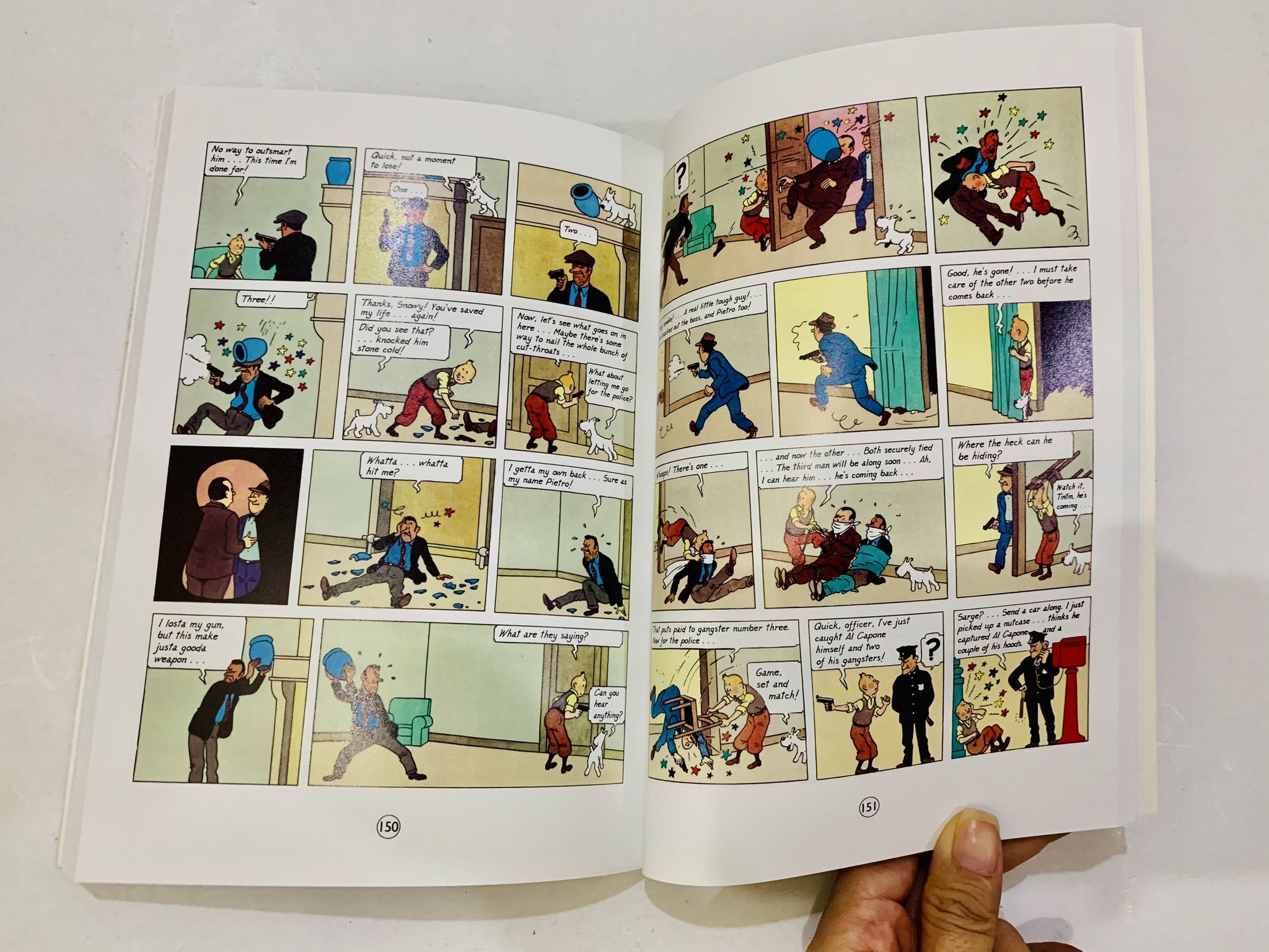 Tintin 8q nhập màu bìa cứng boxset