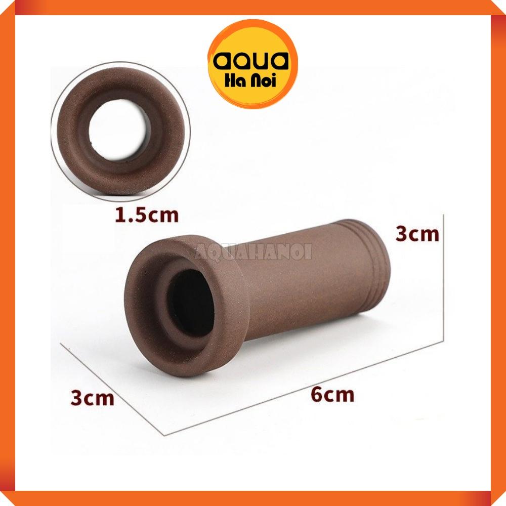 Đồ chơi tép cảnh bằng gốm - Ống trụ - 3*6*3 cm - Trang trí hồ cá tép cảnh, giúp tép trú ẩn xả stress