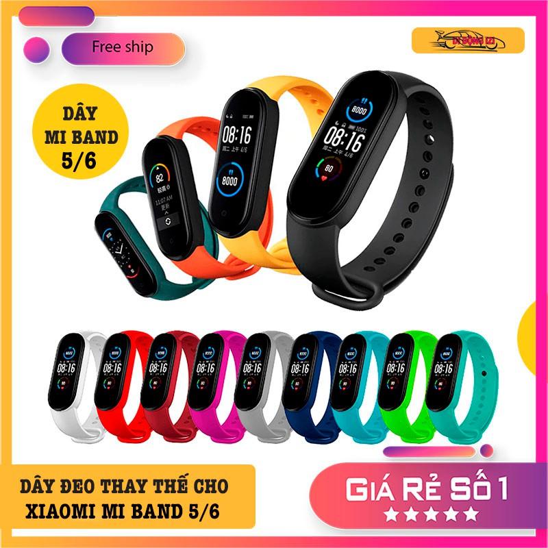 Dây Đeo Cao Su Thay Thế Cho Mi Band 6/5, Mi Band 6/5 NFC