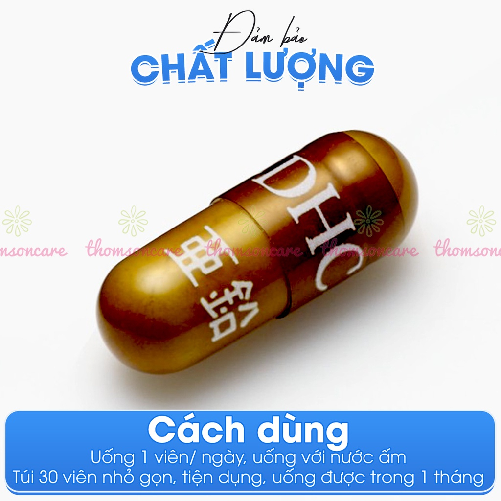 Combo đẹp da, giảm mụn, tóc chắc khỏe Lcystine và DHC kẽm Nhật Bản - Bổ sung dưỡng chất cho da và tóc l systine cýtine