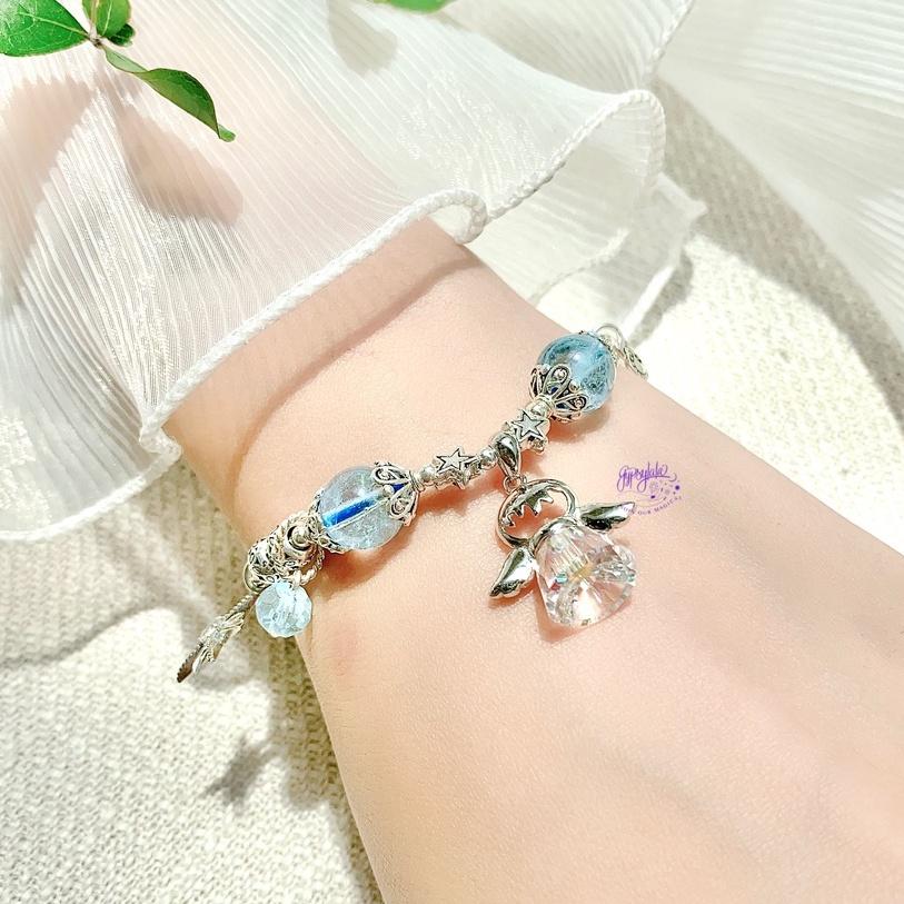 Vòng tay Thiên Thần đá Topaz Phối Charm SP004153 Gypsy.lala