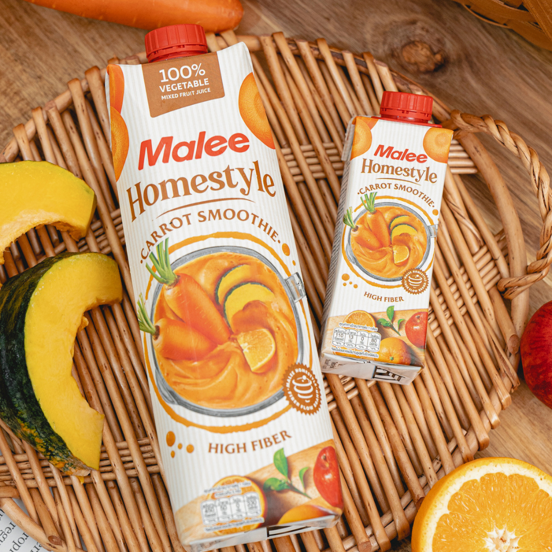 Smoothie Cà Rốt Malee Homestyle Fiber Flow 1L