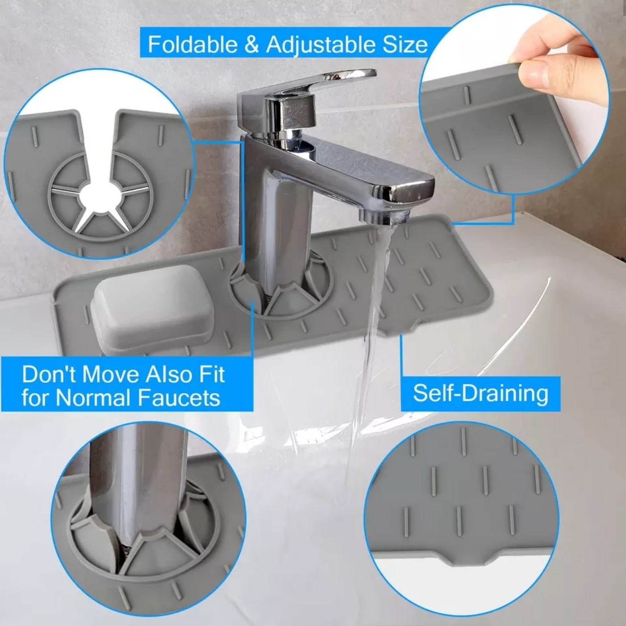 Bộ 3 Tấm Chống Đọng Nước Vòi Rửa