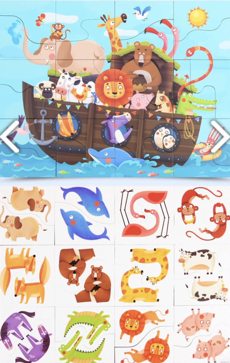 Xếp hình Mideer 24 Miếng - Tàu Noah's Ark Puzzle