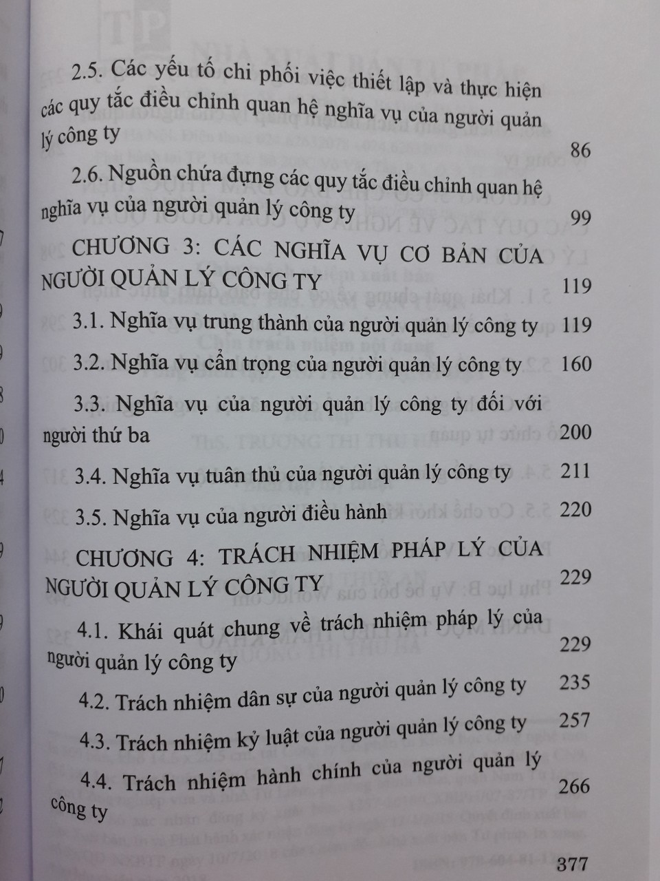 Một Số Vấn Đề Pháp Lý Về Nghĩa Vụ Của Người Quản Lý Công Ty