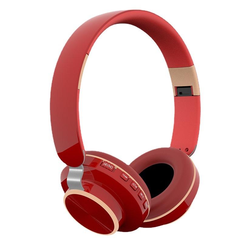 Giá thấp nhất mới gắn trên đầu Tai nghe Bluetooth thể thao không dây loa siêu trầm âm thanh nổi thẻ cắm điện thoại di động tai nghe máy tính