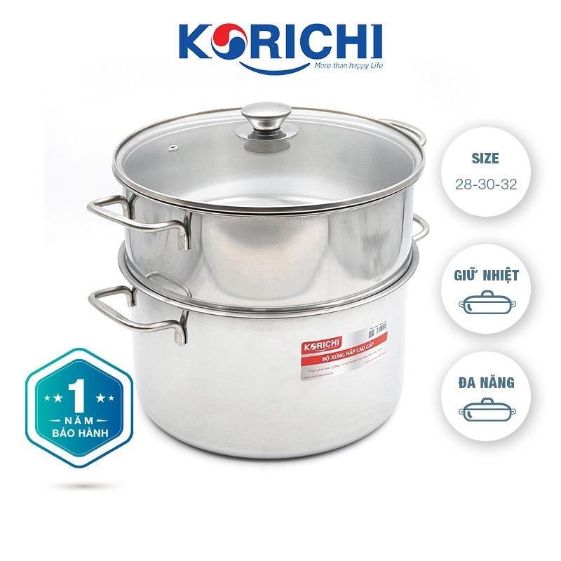 Bộ xửng hấp cách thủy đa năng Korichi - KRC-BX - Bảo hành 12 tháng