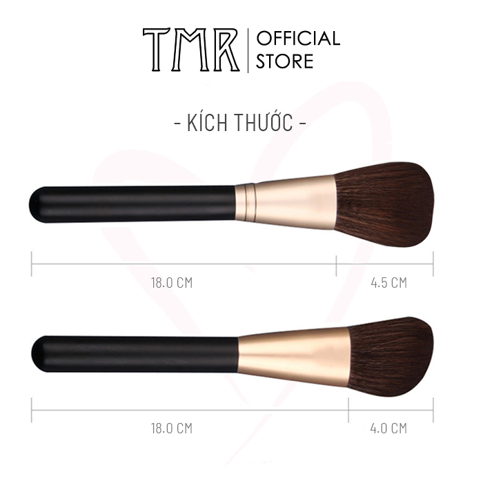 Cọ Sweet Powder Brush TMR chính hãng , Cọ Trang Điểm Má, Cọ Khối, Cọ Phủ Phấn , Makeup cơ bản với nhiều phong cách cùng