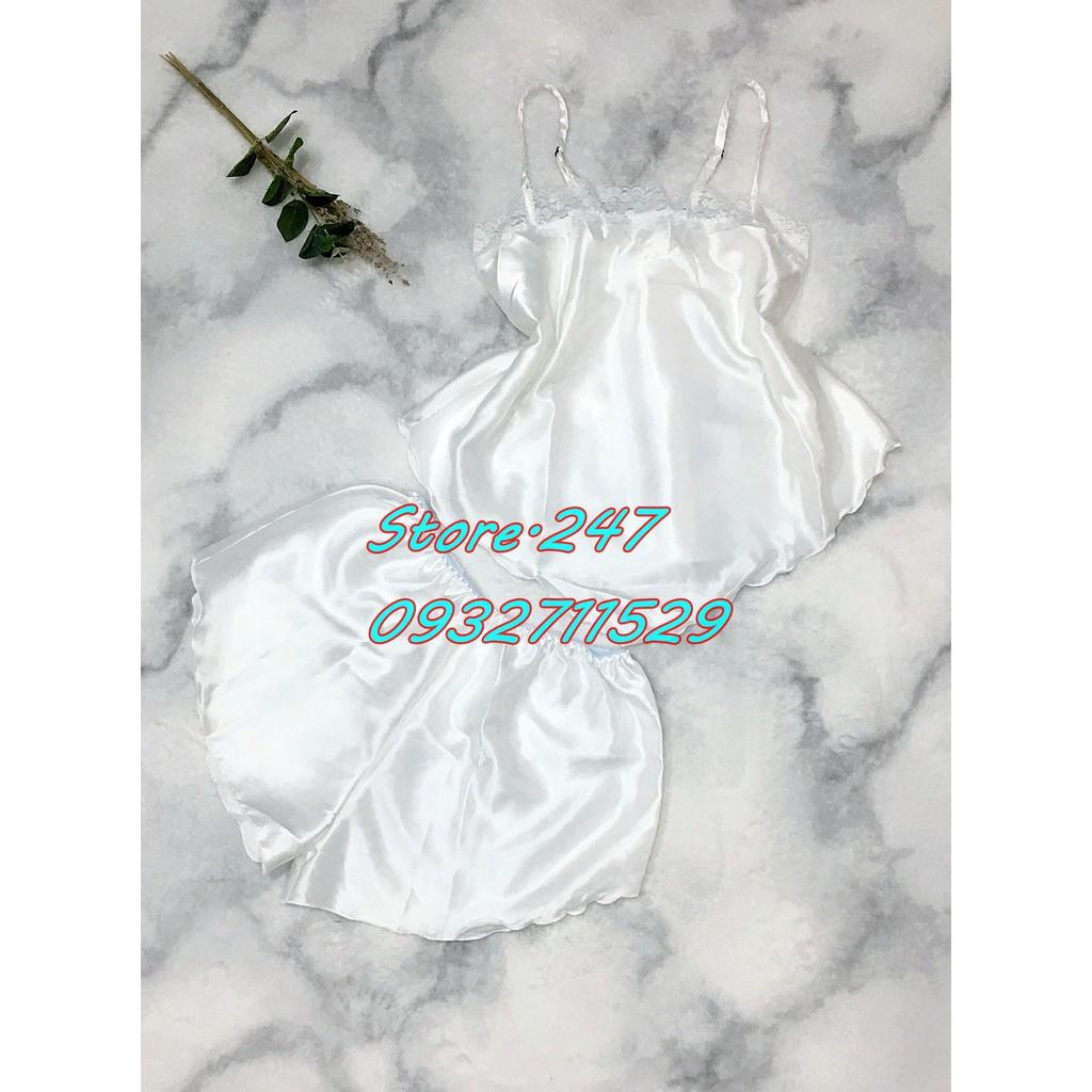Đồ ngủ vạc yếm siêu gợi cảm, chất vải phi lụa mềm mịn ít nhăn mặc bao mát bao xinh sexy