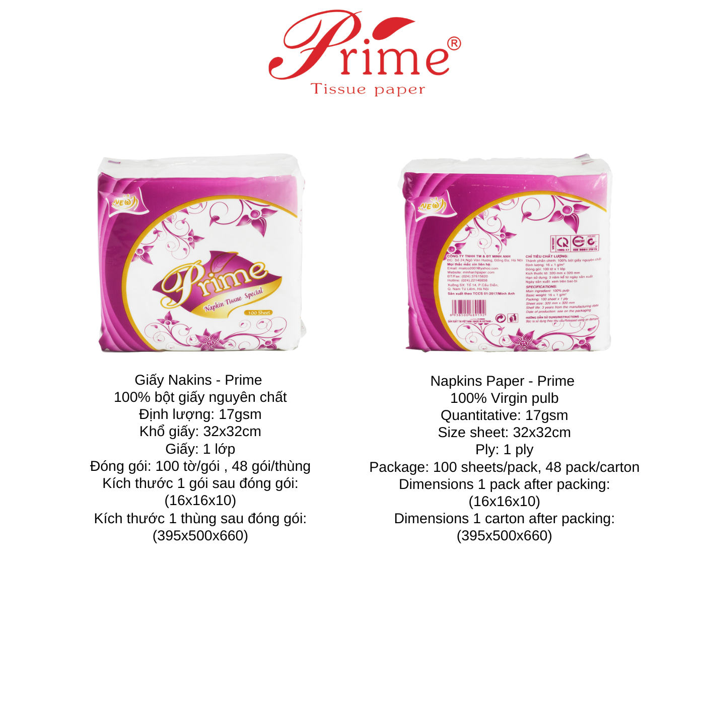 GIẤY ĂN GIẤY VUÔNG TÍM KHỔ cm - COMBO 4 GÓI MÀNG TÍM