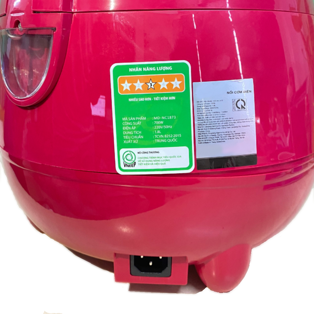 Nồi Cơm Điện Nắp Gài 1.8L 700W - Giao Màu Ngẫu Nhiên